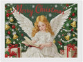 AIVKIEJK Diamond Painting Kits for Adults - Merry Christmas Angel Welcome Painting DIY 5D Full Drill Diamond Dots Paintings with Diamonds Gem Art and Crafts Home Decor 12"x16"