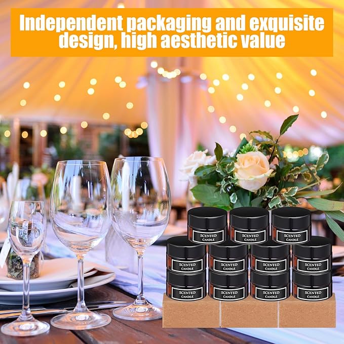 24 Pieces Mini Candles Scented Candle Soy Wax Candles Aromatherapy Candles for Women Mini Candles Party Favors 4 Scents Long Lasting Soy Candle for Wedding Birthday Gifts Travel Anniversary