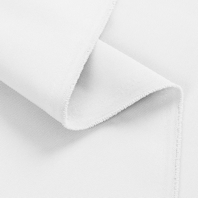 1200D Thicken Waterproof Canvas Fabric by The Yard 58" W Water-Resistant Polyester Fabric Heavy Duty Upholstery Material for Outdoor Indoor Marine Awning Tent Boat Chairs DIY, 8 Yards White