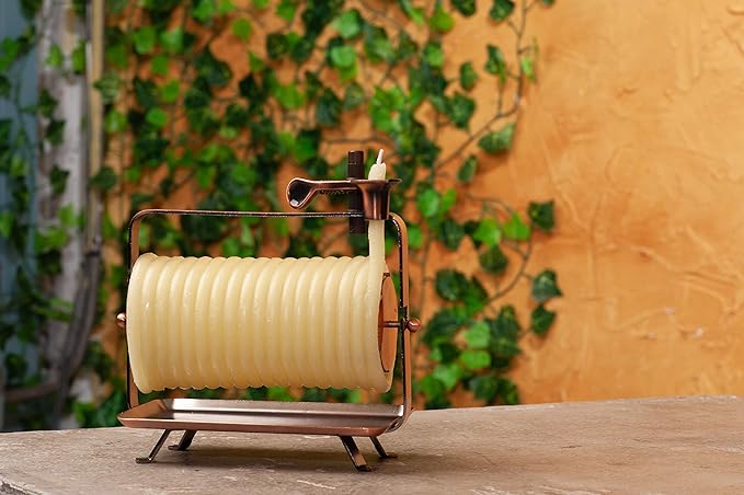 Candle by the Hour 48-Hour Horizontal Candle, Eco-friendly Natural Beeswax with Cotton Wick Color-Yellow
