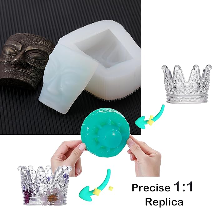 BBDINO Silicone Mold Making Kit, 2.42lb Super Elastic Liquid Silicone for Mold Making, 3h Fast Cure Platinum Molds Making Silicon Rubber for Casting Resin/Silicon/Candle/Soap Molds