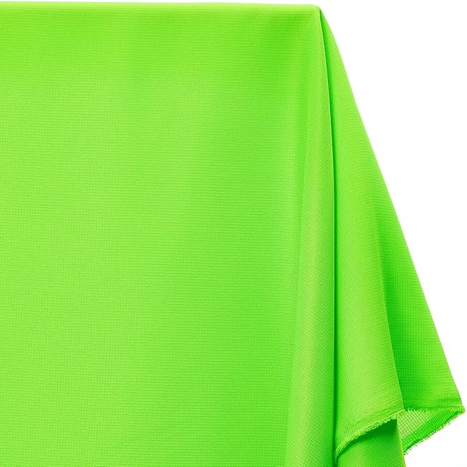 Ottertex Polyester Ripstop Fabric Water Repellent Heavy Duty Outdoor Lightweight By The Yard - Neon Green (10 Yards)