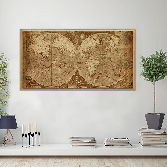 Pixy Canvas Floater Frame 5x10 for 1-1/2 (1.5) inch Deep Canvas Paintings/Canvas Prints/Wood Canvas Panels/Wall Art/Wall Decor/Home Decor/Artwork (Natural Oak, 5 x 10 inch, Landscape)