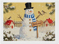 AIVKIEJK Diamond Painting Kits for Adults - Christmas Welcome Snowman Winter Christmas Painting DIY 5D Full Drill Diamond Dots Paintings with Diamonds Gem Art and Crafts Home Decor 12"x16"