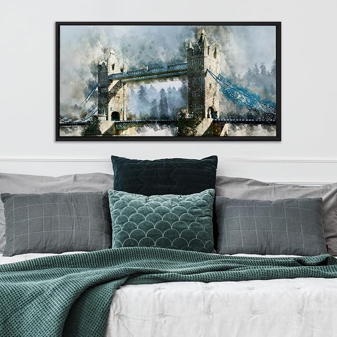 Pixy Canvas Floater Frame 11x17 for 3/4 (0.75) inch Deep Canvas Paintings/Canvas Prints/Wood Canvas Panels/Wall Art/Wall Decor/Home Decor/Artwork (Black, 11 x 17 inch, Landscape)