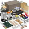 Hearth & Harbor Organic Soy Candle Making Kit for Adults, DIY Crafts, Complete Candle Making Supplies Include Natural Soy Wax, Tins, Scents, Dyes, Wicks & More – Gift Idea, Perfect Home Decor – 2 Lbs