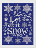AIVKIEJK Diamond Painting Kits for Adults - Festive Snowflake Christmas Let It Snow Painting DIY 5D Full Drill Diamond Dots Paintings with Diamonds Gem Art and Crafts Home Decor 12"x16"