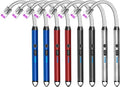 8 Pack Candle Lighter Electric Rechargeable Flameless Arc Lighters Flexible Neck USB Plasma Long Lighter for Candles BBQ Grill Camping Birthday Fireworks
