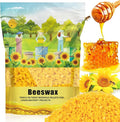 CARGEN Yellow Beeswax Pellets- 430g (0.95lb) Beeswax Pellets Triple-Filtered Natural Bees Wax Cosmetic Grade Bee Wax for DIY Candles Skin Care Lip Balm Soap