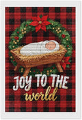 AIVKIEJK Diamond Painting Kits for Adults - Faith Christmas World Joy Painting DIY 5D Full Drill Diamond Dots Paintings with Diamonds Gem Art and Crafts Home Decor 8"x12"