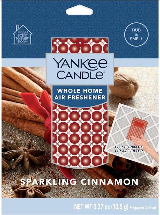 Yankee Candle Sparkling Cinnamon Whole Home Air Freshener (Pack of 8)