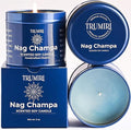 Nag Champa Candle for Home Scented - 5oz Natural Soy Clean Organic Non Toxic - for Aromatherapy Meditation Spiritual Gifts Bathroom Kitchen - Long Lasting Heavily Scented - Velas Aromáticas
