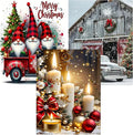 Meothan Christmas Diamond Art Kits for Adults - 3 Pack Diamond Painting Kits for Adults, 5D Round Full Drill Gem Art Paint by Diamonds Dots DIY Crafts Kits 12x16inch (Candle Gnomes and Truck)
