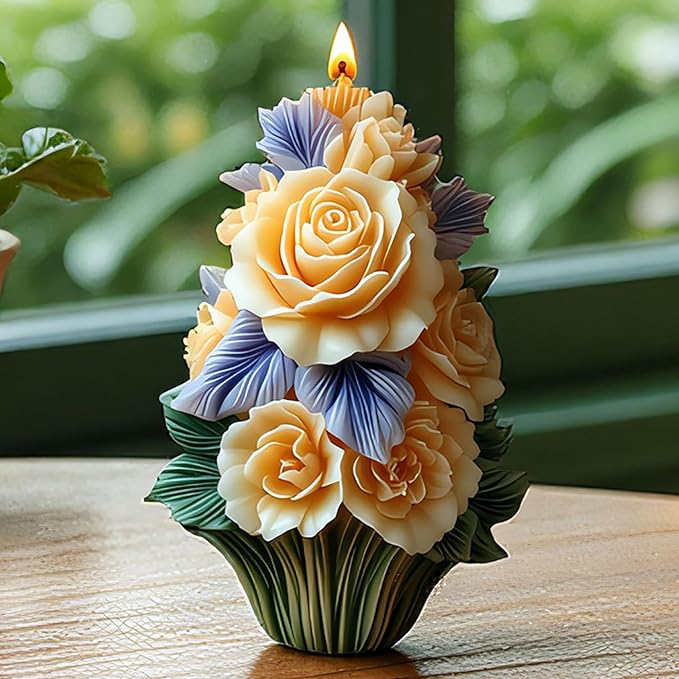 Tulip Silicone 3D Flower & Rose Mold - Peony & Candle Mold for Resin, Clay & Soap Making - Craft Supplies