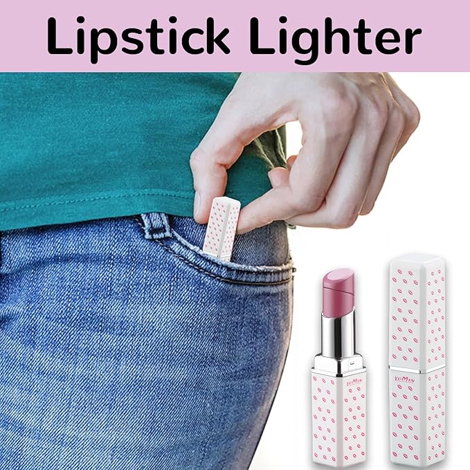 Pretty Cute Lighter Butane, Carving Soft Flame Lighter, Unique for Women Candles Gifts Camping BBQ (No Butane Fule) (02#)