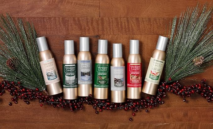 Yankee Candle Concentrated Air Freshener Room Spray, Odor Eliminator for Home, Bathroom, Christmas Cookie, 1.5 Oz (Pack of 3)