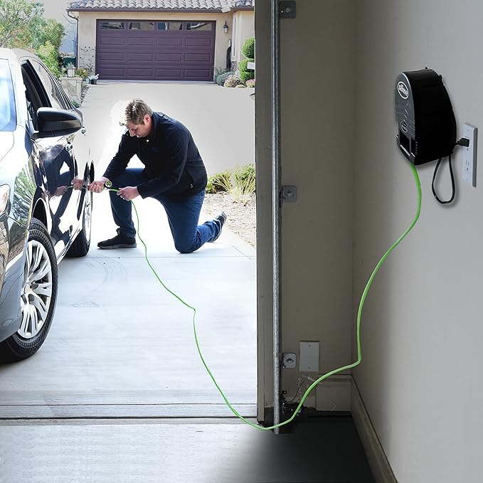 Slime 40069 Inflation Station, Garage Inflator, Pro-Series, Wall Mounted Air on Demand, Flat to Full in 4 Minutes, Cars, Trucks, Bicycles, 120V
