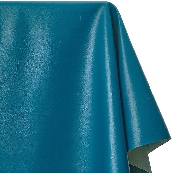 Ottertex Marine Vinyl Fabric Polyester Backing Waterproof Abrasion UV Resistant Heavy Duty Outdoor Marine PVC for Sewing & Upholstery - Teal (10 Yards)