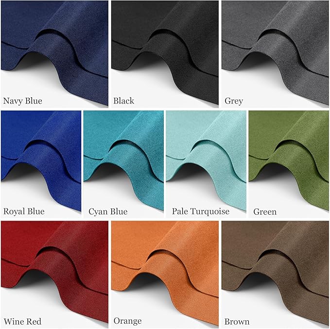 OTOEZ 600D Waterproof Canvas Fabric by The Yard, Fade & UV Resistant Outdoor Upholstery Material 58" W Water Resistant Cordura Fabric for Marine Boat Awning Tent Chairs DIY, 1 Yard Navy Blue
