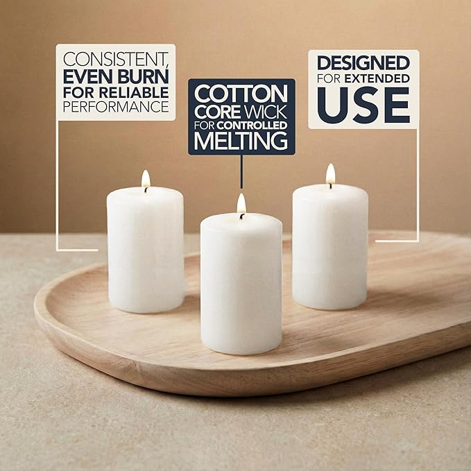 White Votive Candles Unscented Candles for Wedding Centerpieces Pack of 144 Dripless Wax for Parties, Aromatherapy, Devotional, Home Décor, Spas & Holiday Gifts – Royal Imports