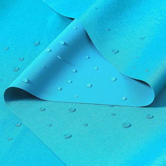 600D Outdoor Waterproof Fabric by The Yard - 59" Wide Turquoise Nylon Fabric for Furniture Covers, Outdoor Chair Cushions, Awnings - DIY Sewing Material (3 Yard)
