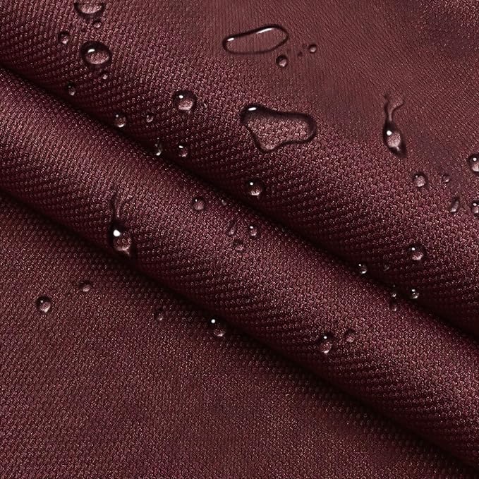 Waterproof Canvas Cloth Fabric by The Yard 60" W 600D Oxford Polyester Upholster Fabric Water Resistant Material for Outdoor Furniture Chair Cushion Cover DIY Sewing (1 Yard, Wine Red)