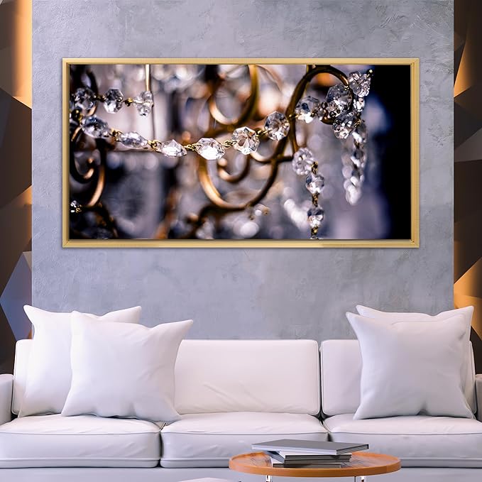 Pixy Canvas Floater Frame 26x28 for 1-1/2 (1.5) inch Deep Canvas Paintings/Canvas Prints/Wood Canvas Panels/Wall Art/Wall Decor/Home Decor/Artwork (Brass Gold, 26 x 28 inch, Landscape)