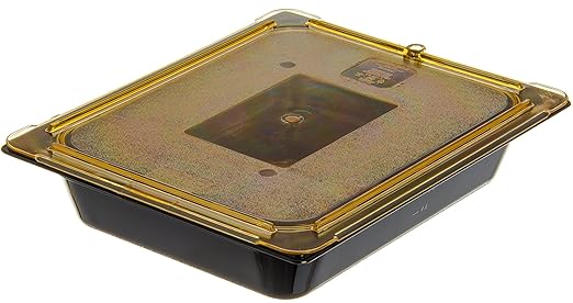 Carlisle FoodService Products 10420B03 StorPlus Gastronorm High-Heat Half-Size Food Pan, 2.5 qt. Capacity, 12-3/4" x 10-3/8" x 2-1/2", Black (Case of 6)