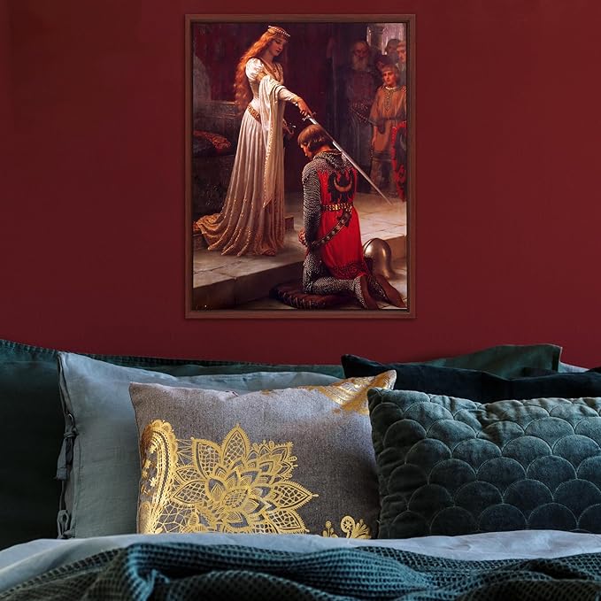 Pixy Canvas Floater Frame 9x18 for 1-1/2 (1.5) inch Deep Canvas Paintings/Canvas Prints/Wood Canvas Panels/Wall Art/Wall Decor/Home Decor/Artwork (Red Cherry, 9 x 18 inch, Portrait)