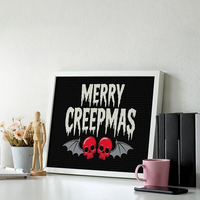 AIVKIEJK Diamond Painting Kits for Adults - Halloween & Christmas Gothic Ghost Christmas Painting DIY 5D Full Drill Diamond Dots Paintings with Diamonds Gem Art and Crafts Home Decor 16"x20"