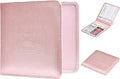HerriaT Car Registration and Insurance Card Holder - Leather Vehicle Glove Box Automobile Documents Paperwork Wallet Case Organizer for ID, Driver's License, Key Contact Information Cards - Men&Women