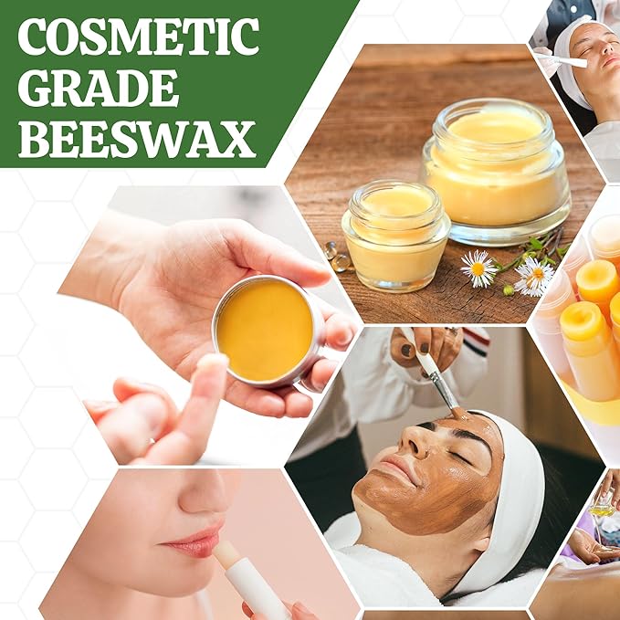 YASNAY Yellow Beeswax Pellets 10LB, 100% Organic Beeswax, Beeswax for Candle Making, Body, Skin Care DIY, Lip Balm and Soap Making Supplies