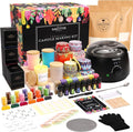 SAEUYVB Candle Making Kit,Candle Making Kit for Adult with Wax Melting Pot,DIY Starter Soy Candle Making Supplies/Kit - Perfect as Home Decorations