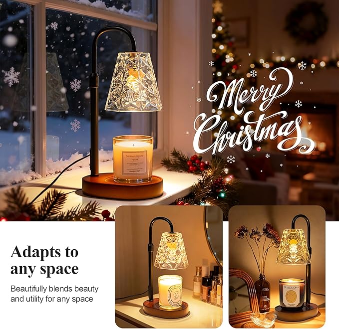 Candle Warmer Lamp with Timer, Birthday Gifts for Women Mom, House Warming Gifts New Home, Wax Melt Warmer for Scented Jar