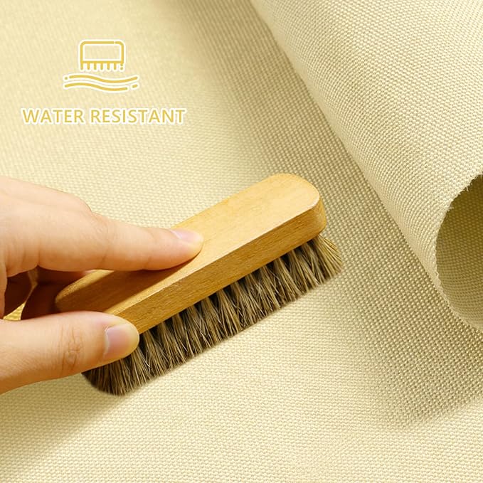 Waterproof Canvas Fabric by The Yard 58inch 600D Upholstery Material Polyester Fabric Outdoor Water Resistant Fabric for Sewing Chair Patio Cushion Purse Bag Interior, Pre Cut 1 Yard Light Yellow