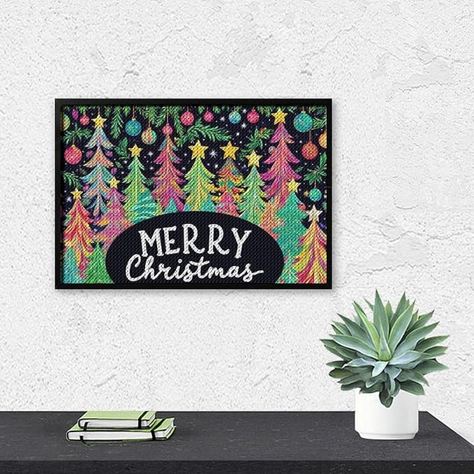 AIVKIEJK Diamond Painting Kits for Adults - Colorful Christmas Tree Painting DIY 5D Full Drill Diamond Dots Paintings with Diamonds Gem Art and Crafts Home Decor 8"x12"