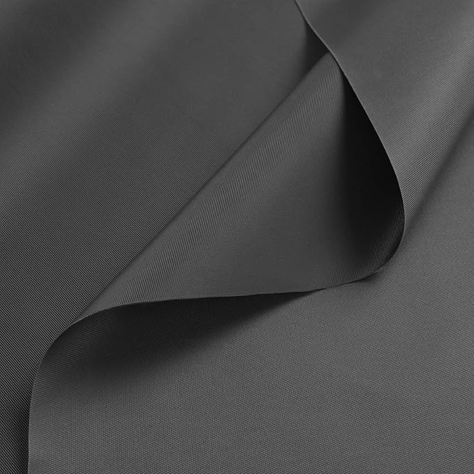 Nylon Fabric, 58" W 420D Waterproof Fabric 1 Yard Ripstop Nylon Material Outdoor Upholstery Twill Sewing Material for Patio Chair, Lining, Cushion, Purse, Tote Bag, Tent, Tarp Cover, DIY Project Grey