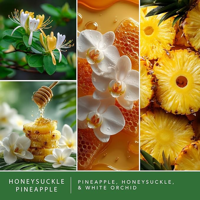 Scentsationals Wax Melts, Wax Cubes Strong Scent - Honeysuckle Pineapple - Long Lasting Scented Melts for Warmer, 10oz (24-Cubes)