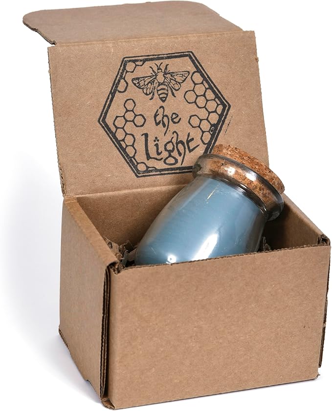 BeeTheLight Beeswax Jar Candle with Cork Lid -