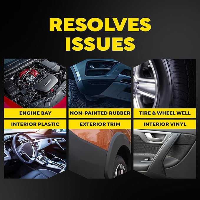 Meguiar's D17001 Hyper Dressing - 1 Gallon – Give Your Car’s Trim Pieces the Best Shine & Gloss (Pack of 4)