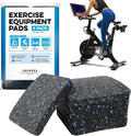 Impresa Rubber Floor Protectors for Walking Pad & Treadmill Pad - 4 x 4 x 0.5 in, 6-Pack - Anti-Vibration & Shock-Absorbing Mats - Workout Mats for Home Gym Equipment