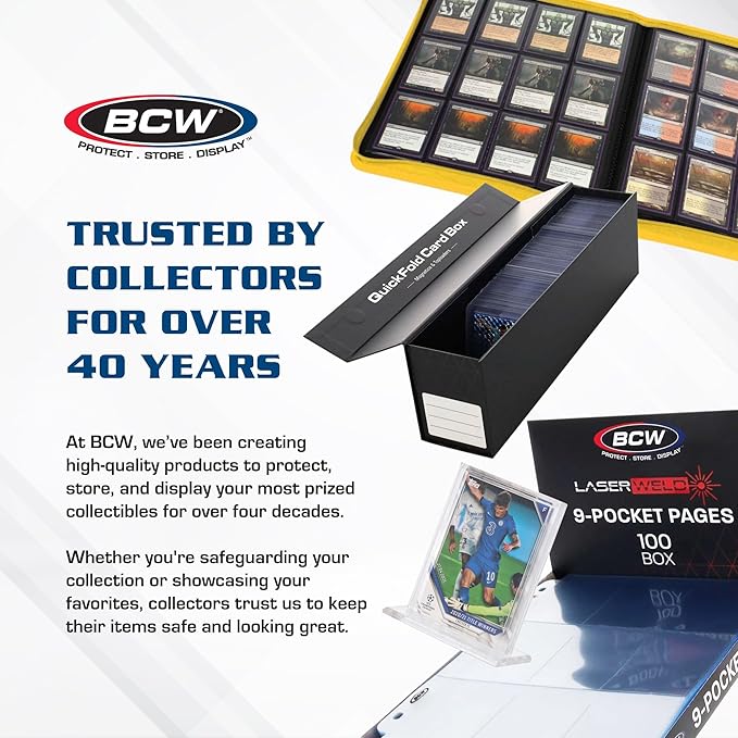 BCW Two Row Shoe Box Card House Storage Box | Stackable Trading Card Storage Box for Sports Cards, MTG, Pokémon & TCG (Shoe Boxes Sold Separately)