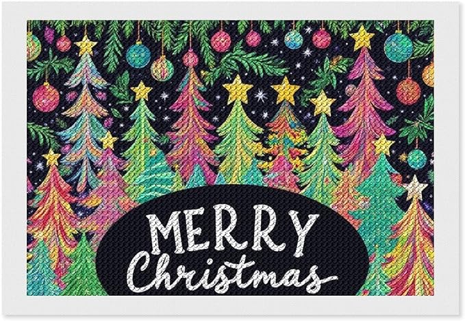 AIVKIEJK Diamond Painting Kits for Adults - Colorful Christmas Tree Painting DIY 5D Full Drill Diamond Dots Paintings with Diamonds Gem Art and Crafts Home Decor 8"x12"