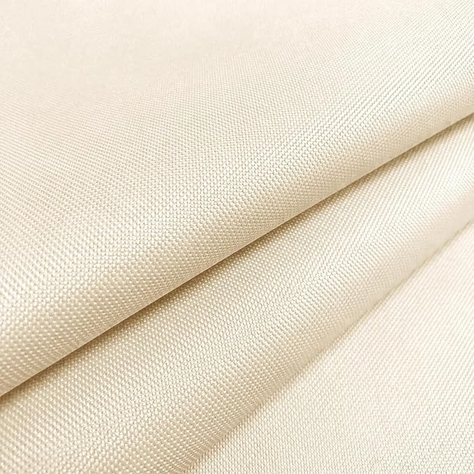 Foreate Waterproof Canvas Fabric by The Yard 600D Upholstery Fabric for Chairs 58" Wide Indoor Outdoor Water Resistant Canvas Polyester Material Sewing DIY Cloth, 8 Yards Pale Yellow