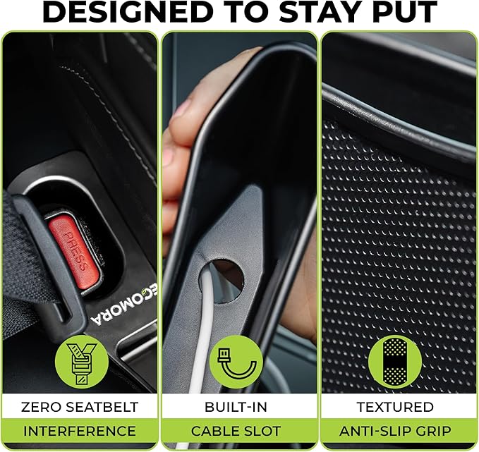 Car Seat Gap Filler organizer with Bonus interior Cleaning Brush- Universal in Between Seat Catcher for Cars,Trucks,SUV- Car Seat Gap Plug storage slot- Custom Seat Gapster- Car Seat Gap Filler Strip