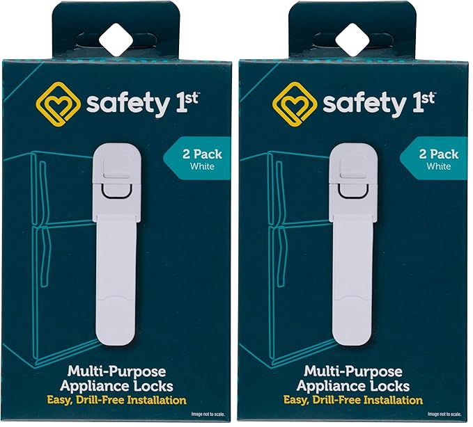 Safety 1st Multi-Purpose Latch,White 2-Count (Pack of 2)