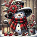 APTDYIGL 5D Christmas Diamond Painting Kits for Adults Beginner,DIY Christmas Snowman Diamond Art Kits for Adults,Round Full Drill Diamond Dots with Gem Art Kits,Home Wall Decor 13.7X13.7inch