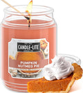 Candle-lite Halloween Scented Candles, Pumpkin Nutmeg Pie, 18 oz Jar, Proudly Poured in The USA, Aromatherapy Candle, Single-Wick with 110 Hours of Burn Time, Perfect for Creating an Inviting Ambiance