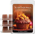Scentsationals Wax Melts Strong Scent - Pumpkin Apple Muffins - Long Lasting Scented Melts for Warmers, 10oz (24-Cubes)