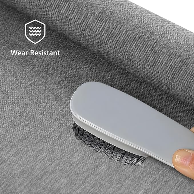 Waterproof Canvas Fabric by The Yard, 58inch 600D Upholstery Fabric Polyester Material Outdoor Water Resistant Material for Sewing Chair Patio Cushion Bag Sofa Seat Repair, 2 Yard Flaxen Grey